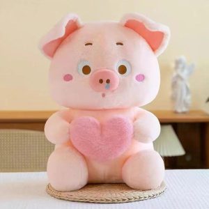 Heart-Hugging Pig
